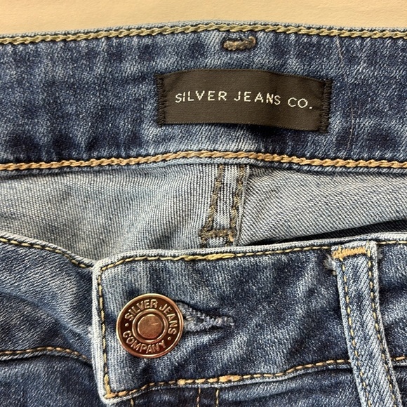 Silver Jeans Suki Skinny Crop Leg Designer Denim Jeans - Picture 5 of 16